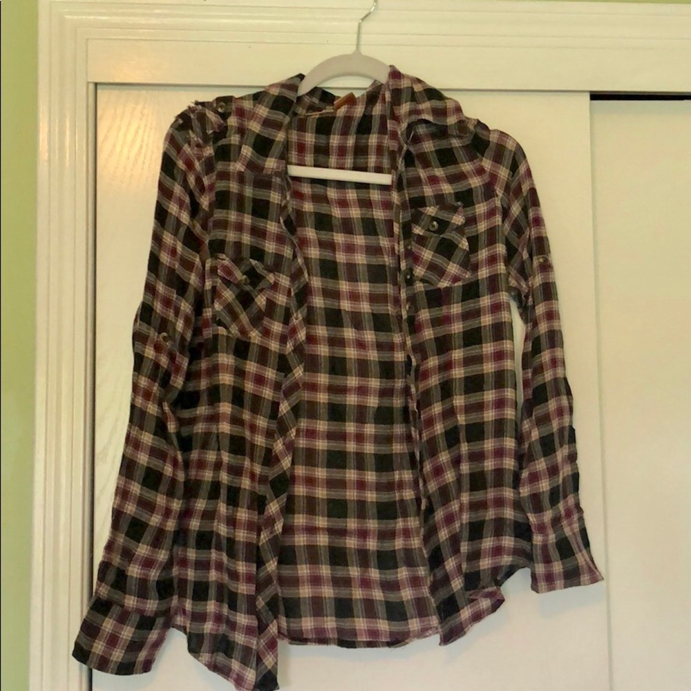 Purple/Black Flannel